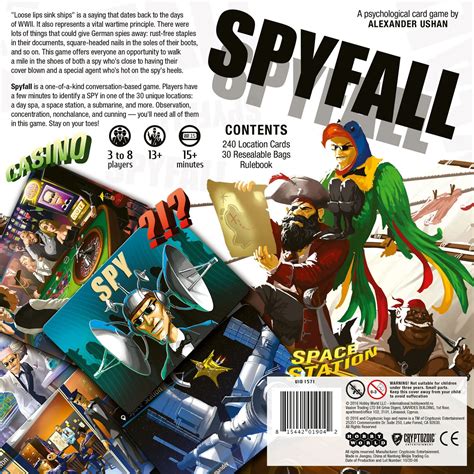 Spyfall Board Game At Mighty Ape Nz