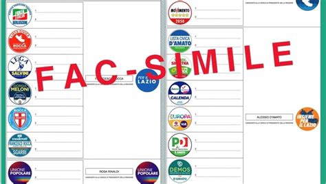 Come Si Vota Alle Elezioni Regionali Del Lazio Ecco Il Fac Simile