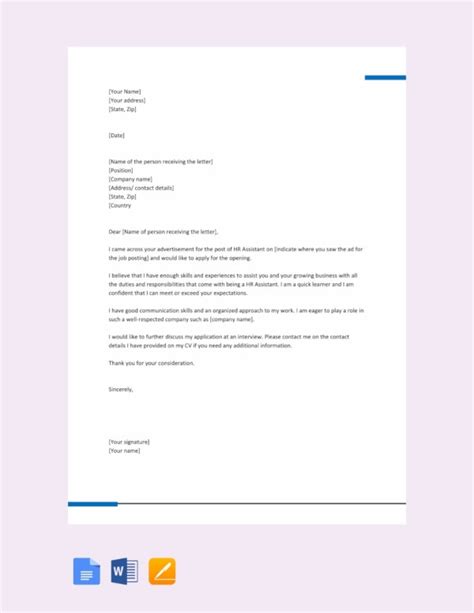 The application letter is believed to be the significant interaction you'll have with your conceivable supervisor. 29+ Job Application Letter Examples - PDF, DOC | Free ...