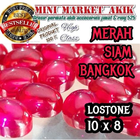 Jual Batu Merah Delima Merah Siam Pink Rose Siem Bangkok Di Lapak