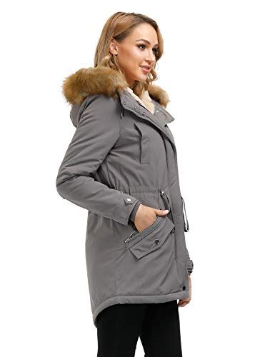 royal matrix women s parka jacket winter coat waterproof warm sherpa lined coat with faux fur