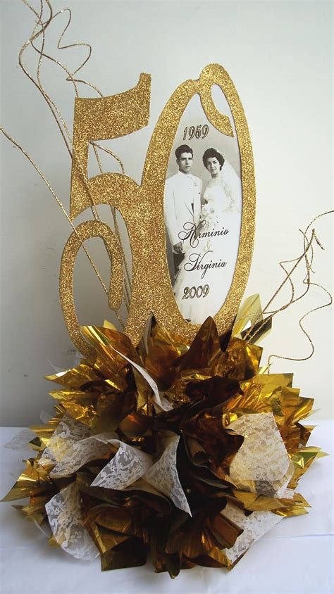 Designs By Ginny 50th Anniversary Centerpiece In 2020 50th