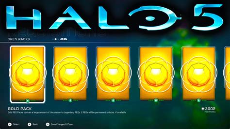 Halo 5 Gold Req Pack Opening Spree Halo 5 Guardians Youtube