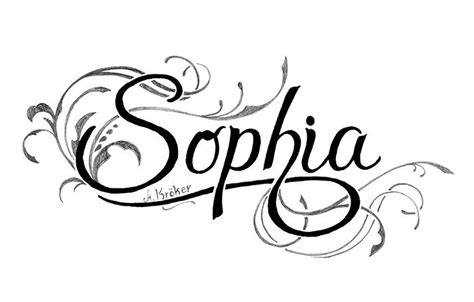 The Name Sophia How To Draw The Name Sophia With Pencil And Markers