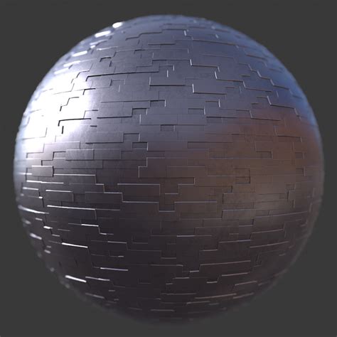 Modern Metal Wall 1 Pbr Material Free Texture Download