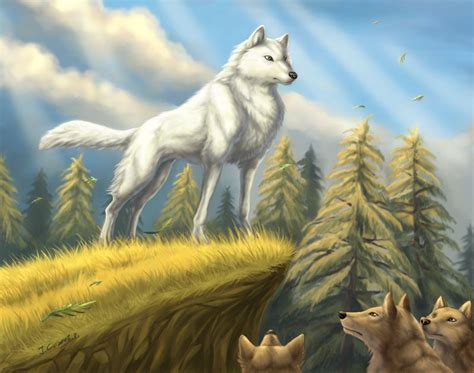 Kiba The Alpha Anime Wolf Drawing Wolf Spirit Animal Wolf Artwork
