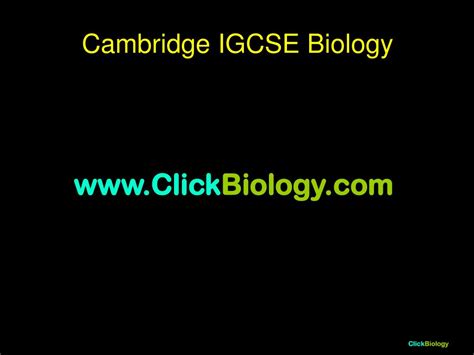 Ppt Cambridge Igcse Biology Powerpoint Presentation Free Download Id 3932142