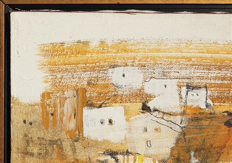 Gino Hollander Yellow Black And Orange Abstract Expressionist