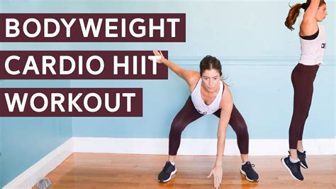 Bodyweight Cardio Hiit Workout Youtube