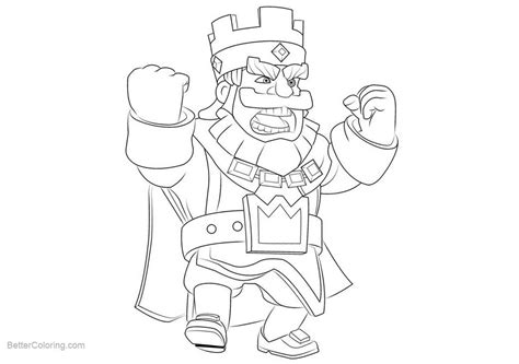 Clash Royale Coloring Pages King - Free Printable Coloring Pages
