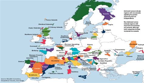 This Map Shows The European Regions Fighting To Achieve Independence