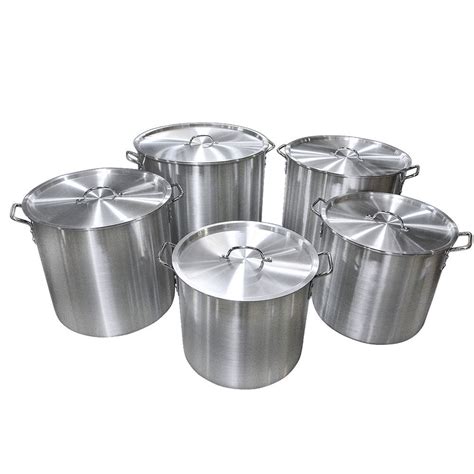 Aluminum Stock Pot Set 32 40 52 64 84 Qt