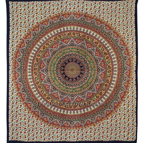 Hanging tapestries are versatile and they are time proof for both indoor(wall hanging, home decoration, tablecloth and window curtain,cover the wall stains and sunlight. Queen Orange Multicolor Hippie Mandala Bohemian Tapestry Wall Hanging Art - RoyalFurnish.com