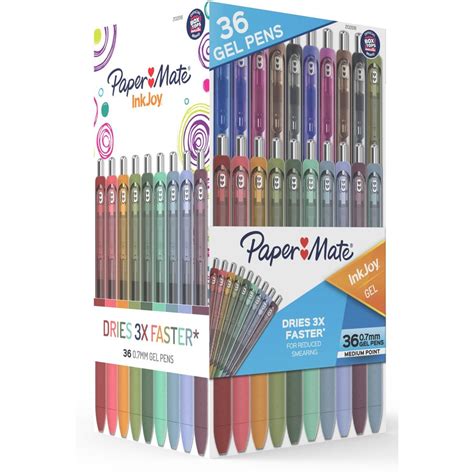 Paper Mate Inkjoy Gel Pens Multi Gel Based Ink 36 Pack