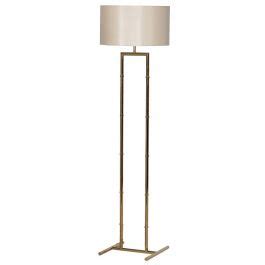 *calling a freephone number from a mobile phone may result in charges from your mobile network provider. goldene Stehlampe mit beige schimmerndem Lampenschirm