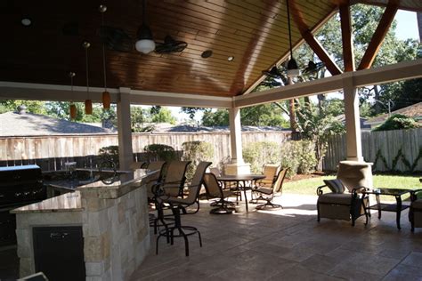 Patio Cover In Houston Rustic Patio Houston By