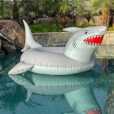 We specialize mostly in electronics and toys. GoFloats 'Great White Bite' Shark Party Tube Inflatable ...
