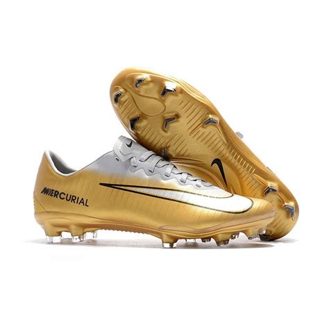 Nike Mercurial Vapor Xi Fg Soccer Cleats On Sale Gold White