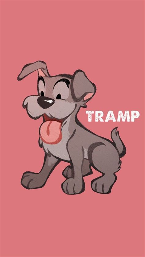 Tramp Illustration Disneys Lady And The Tramp Disney Drawings