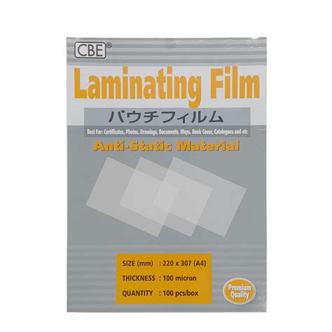 Cbe Laminatelaminating Film A4 Paper