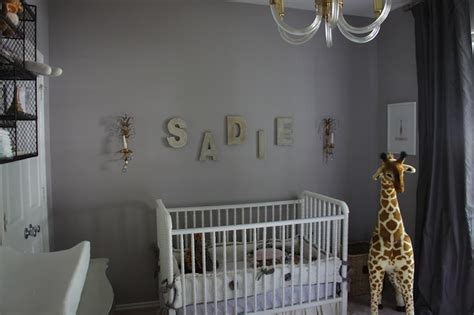 Lilac Gray Paint Color Transitional Nursery Sherwin Williams