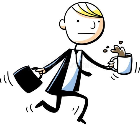 Businessman Coffee Spill Stock Vector Illustration Of Cartoon 40498222