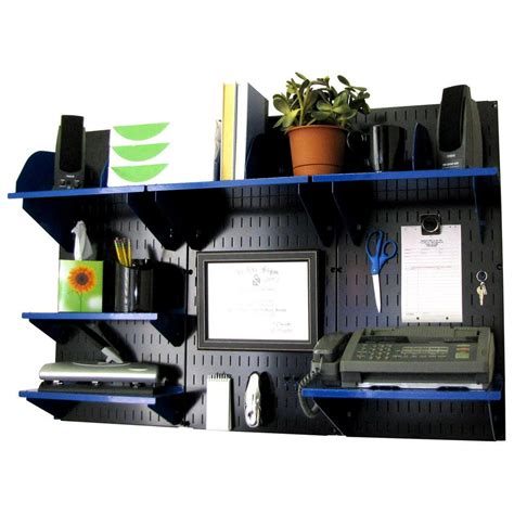 Wall Control Office Organizer Unit Wall Mounted Office Desk Storage And