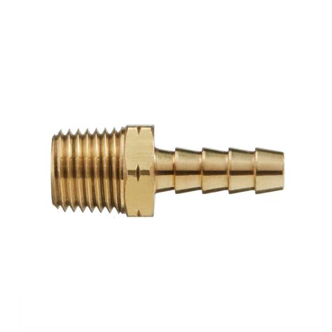 Everbilt 18 In X 14 In Mip Lead Free Brass Hose Barb Adapter