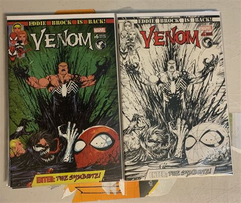 Venom Nm Tyler Kirkham Exclusive Variant Set Color And Sketch Comic Books Modern Age