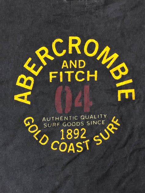 Vintage Abercrombie And Fitch T Shirt Gold Coast Surf Navy Blue