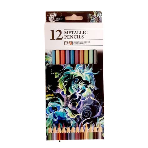 Metallic Pencils 12 Colours Etsy
