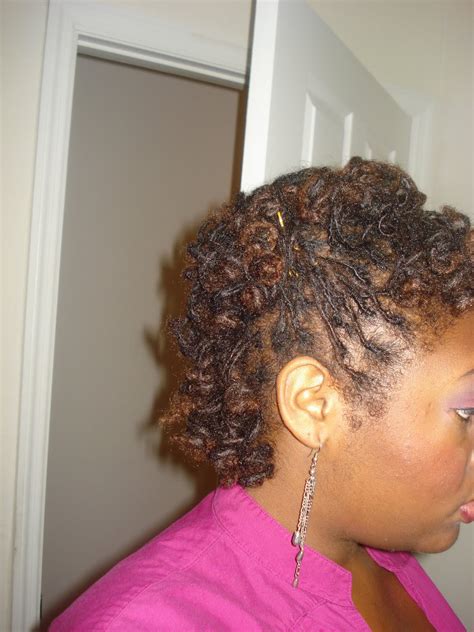 Loc Rocker: Curly fro-hawk