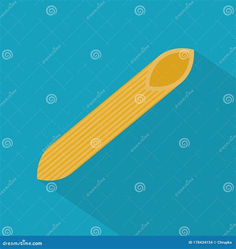 Penne Pasta Icon Stock Vector Illustration Of Carbohydrate 178434154