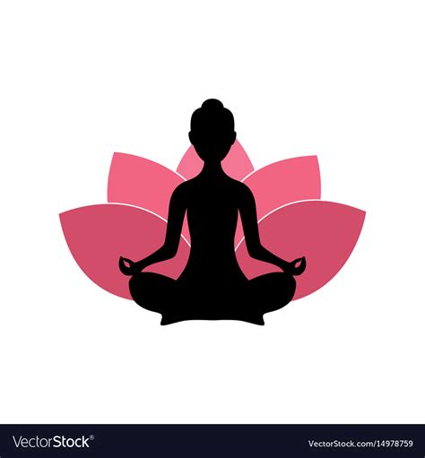 Yoga Lotus Svg Silhouette Woman Yoga Vector Images Clipart Etsy The