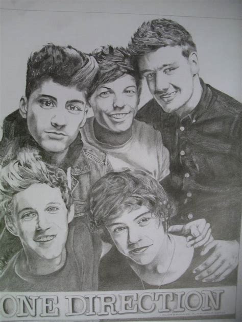 Pencil Drawing Of One Direction Drawing By Oluwabamiyo Akinola