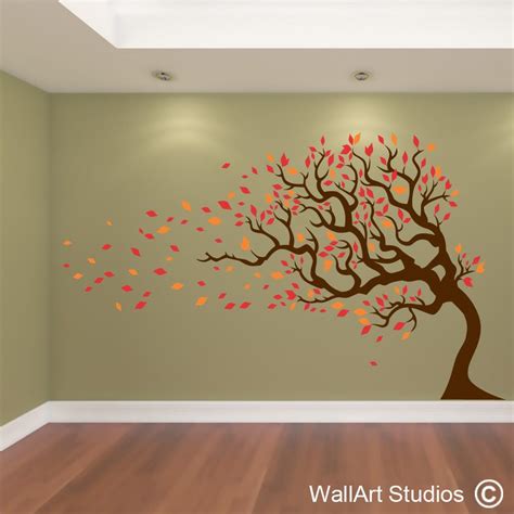 Autumn Tree Tree Wall Art Tree Wall Painting Tree Branch Wall Art