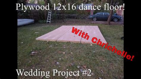 A Wooden Dance Floor With The Words Wedding Project 2 On It And An