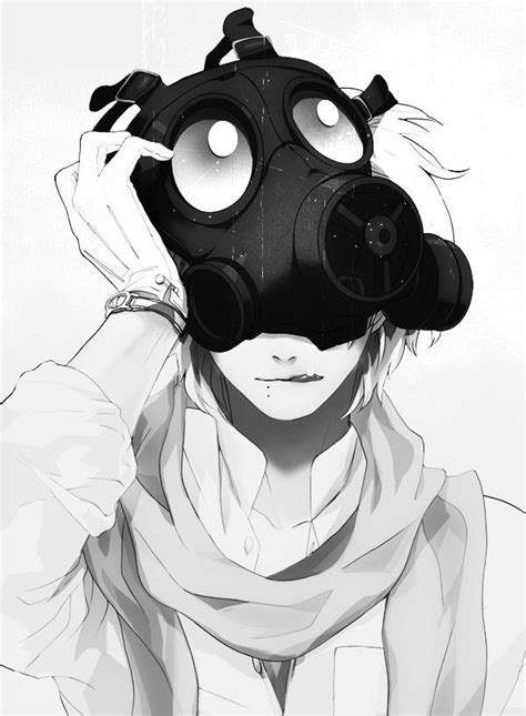 58 Best Anime Gas Mask Images On Pinterest Anime Boys