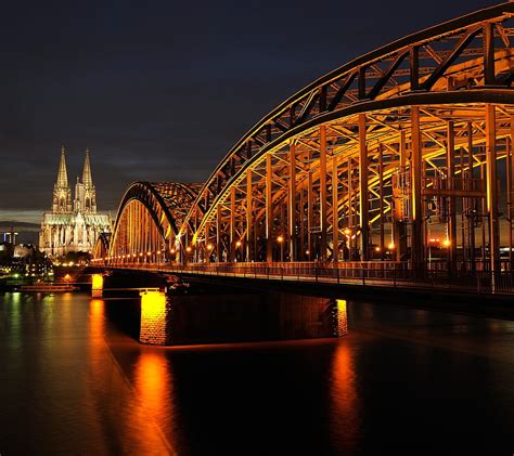 Germany Bridge Cathedral Cologne River Hd Wallpaper Peakpx