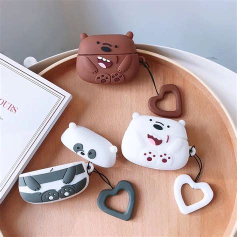 Bereits ab 199,99 € große shopvielfalt testberichte & meinungen | jetzt apple airpods pro günstig kaufen bei idealo.de. 3D Cartoon Cute We Bare Bears Airpods Silicone Case Cover ...