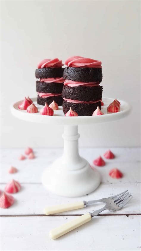 Mini Chocolate Raspberry Cakes For Two Domestic Gothess