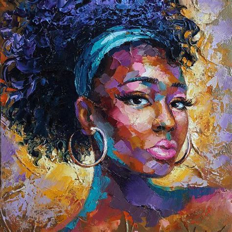 Give Me Wings 2020 Oil Painting By Viktoria Lapteva African Women