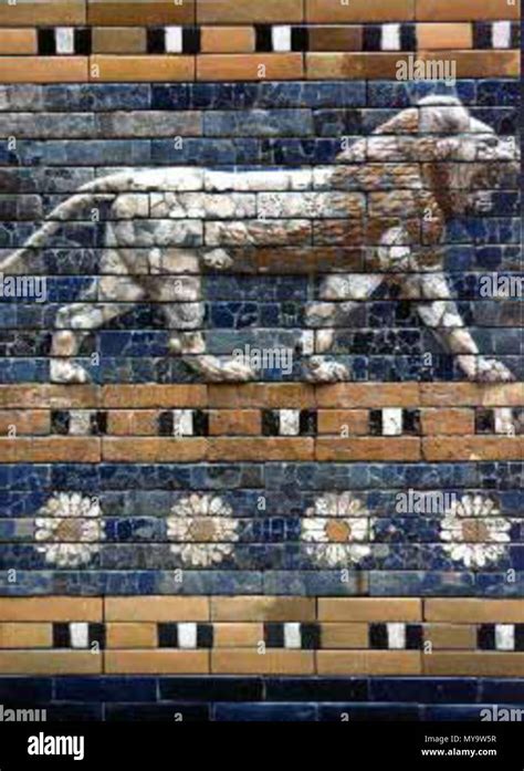 Detail Of The Ishtar Gate A Lion Symbol Of The Goddess Ishtar 58