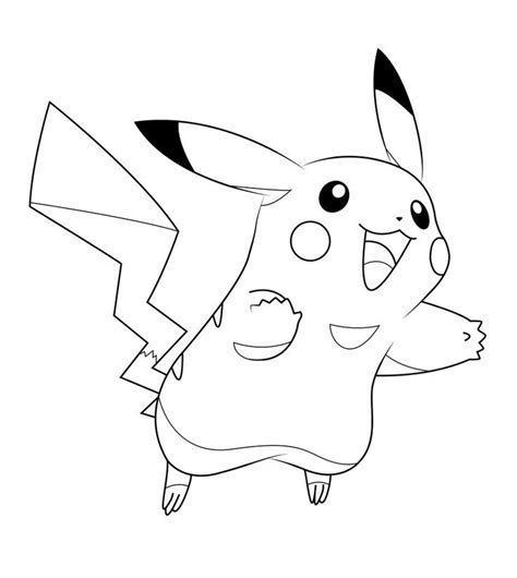 Pickachu Outline By Emmal27 Pokemon Coloring Pages Pikachu Coloring