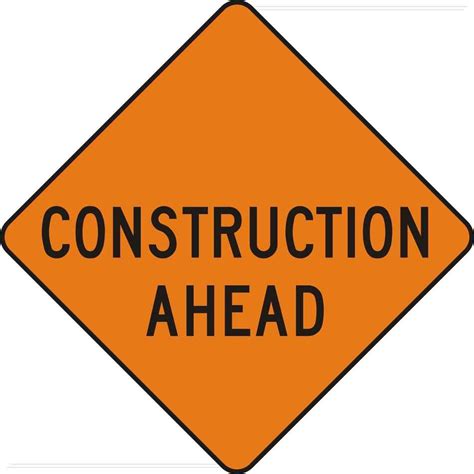 Construction Ahead Zone Signs Clip Art Free Image Download