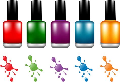 Manicure Vector Nail Care Clipart Nail Polish Bottles Png Download
