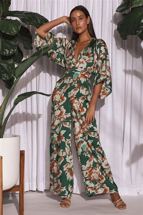 Deluxe Ambiance Floral Print Scrappy Jumpsuit