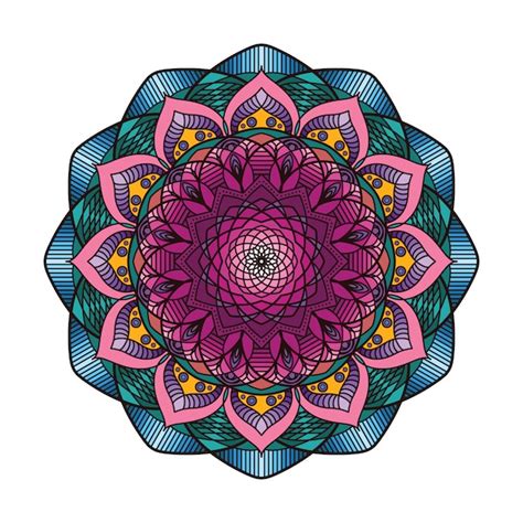 Colorful Mandala Vector Free Download