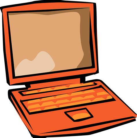Orange Laptop Clipart Png Download Full Size Clipart 5584494