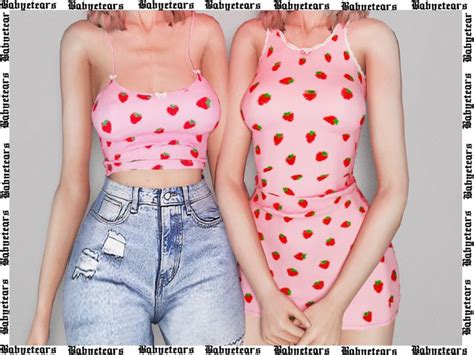 Honey ♡strawberry♡ Mesh By Me All Lods Compatible Hq Sims 4